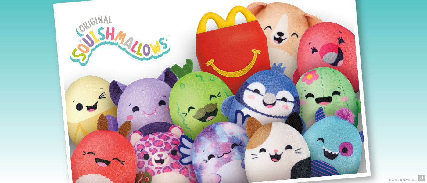 They're Back! Jazwares Brings New Squishmallows to McDonald's Happy Meal® Worldwide