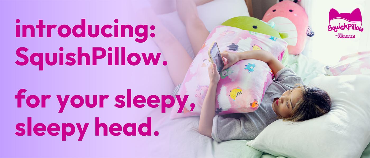 Prepare to Catch the Squishiest Zzz's with SquishPillow,   the First-Ever Sleeping Pillow from the Makers of Squishmallows™