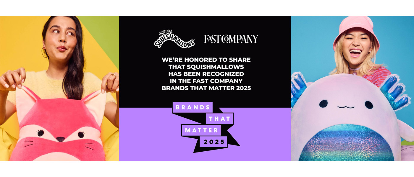Squishmallows Recognized on Fast Company’s List of Brands That Matter