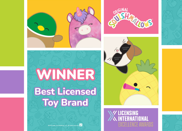 Squishmallows Wins Best Licensed Toy Brand at the Licensing International Excellence Awards
