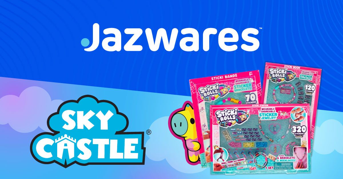 Sky Castle Toys Partners with Jazwares to Expand the Hugely Successful Sticki Rolls™ Brand in North America and Europe